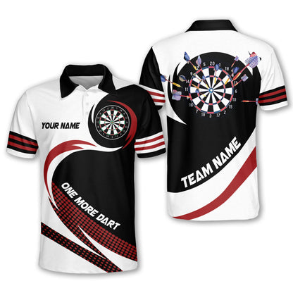 One More for Team Personalized Darts Button Polo