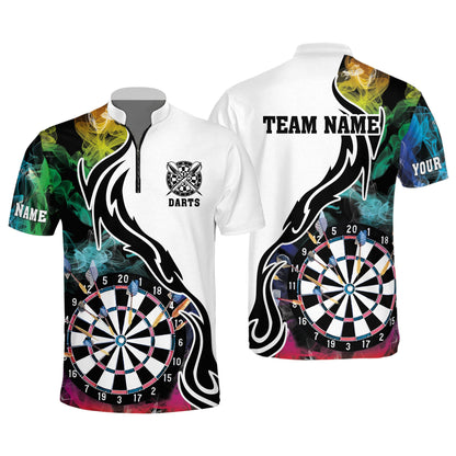 Multicolor Personalized Darts Button Polo