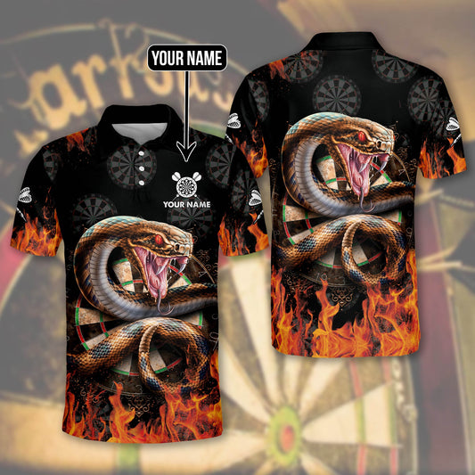 Snake Personalized Darts Button Polo