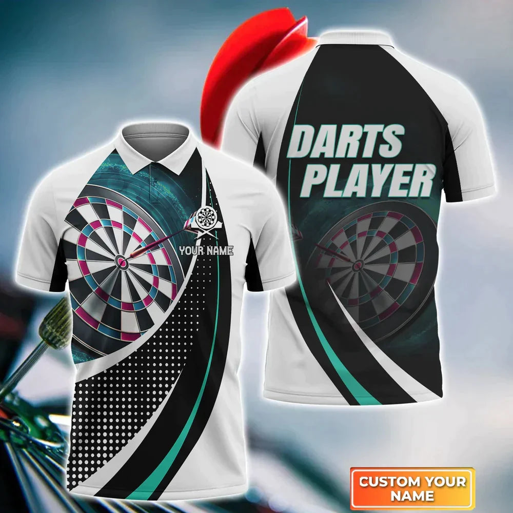 Dartboard for Player Personalized Darts Button Polo