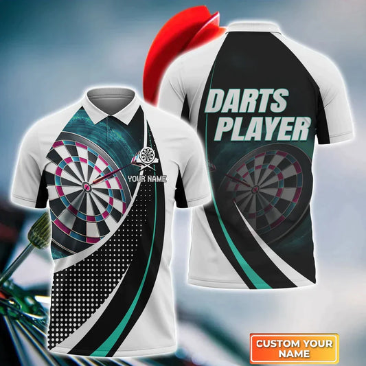 Dartboard for Player Personalized Darts Button Polo
