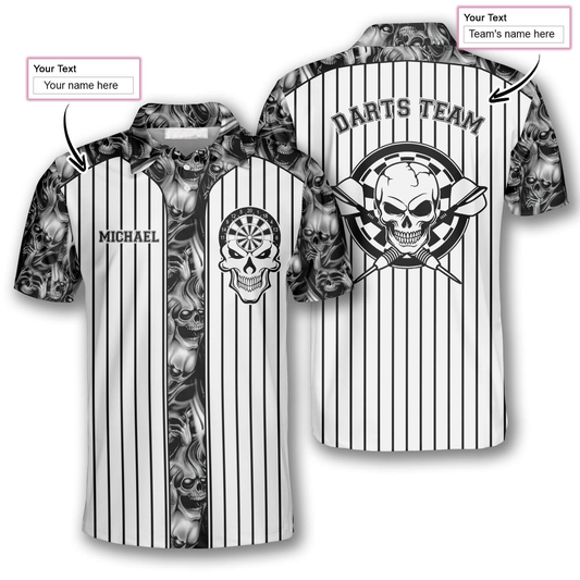 Team Personalized Darts Button Polo