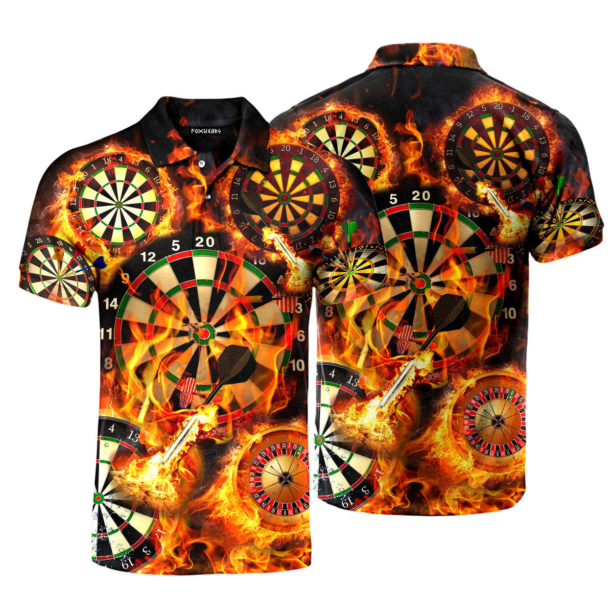 Team Darts Button Polo