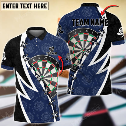 Wing Personalized Darts Button Polo