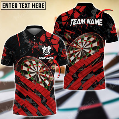 Style Pattern Your Personalized Darts Button Polo