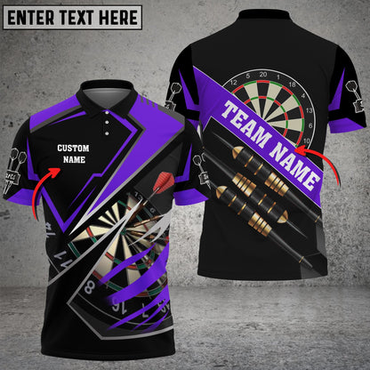 For Team Design Personalized Darts Button Polo