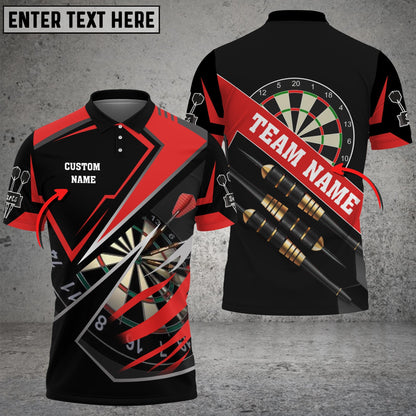 For Team Design Personalized Darts Button Polo