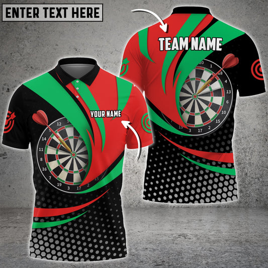 Curve Your Personalized Darts Button Polo