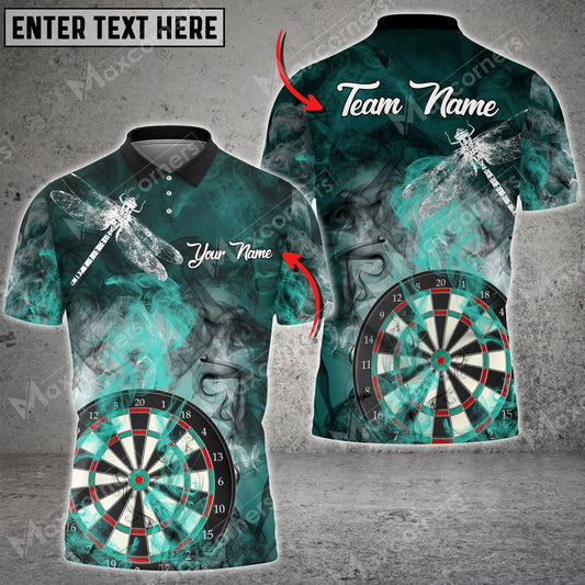 Smoke Color Options Personalized Darts Button Polo