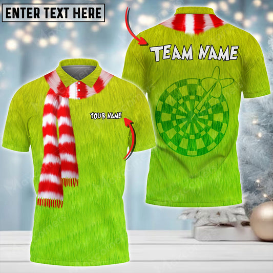 Grinch Personalized Darts Button Polo