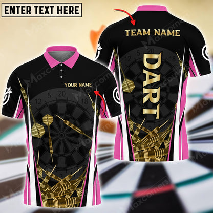 Drop Personalized Darts Button Polo