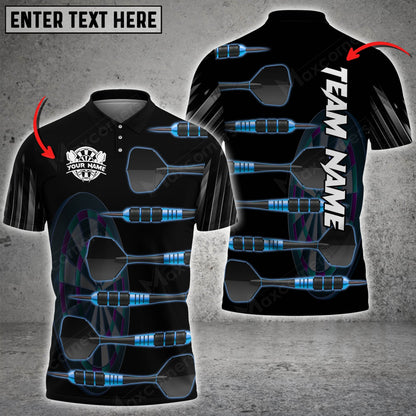 Deep Personalized Darts Button Polo