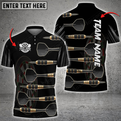 Deep Personalized Darts Button Polo