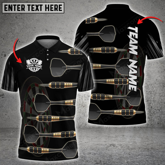 Deep Personalized Darts Button Polo