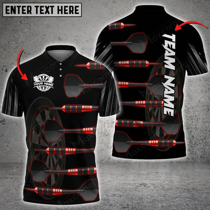 Deep Personalized Darts Button Polo