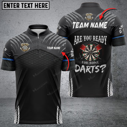 Sport Personalized Darts Button Polo