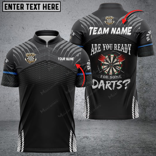 Sport Personalized Darts Button Polo