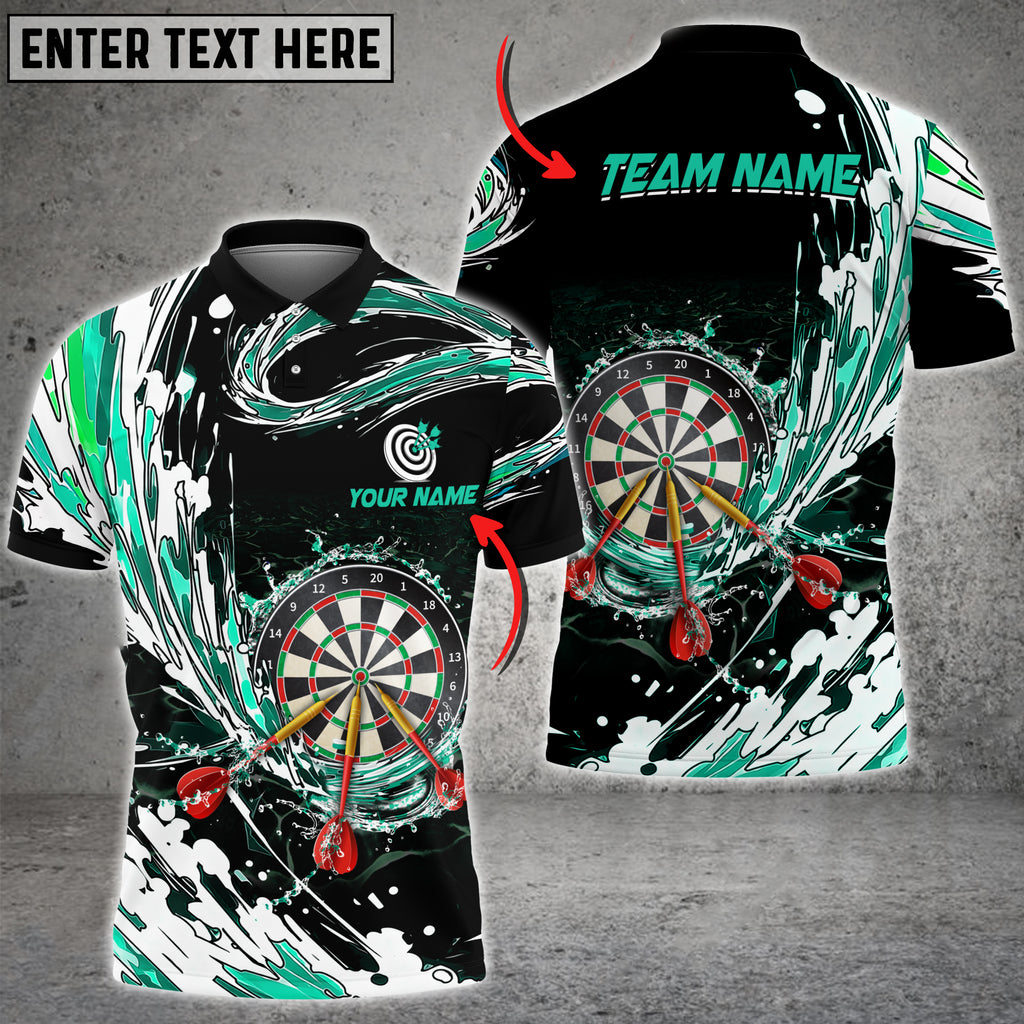 Breath of Water Personalized Darts Button Polo
