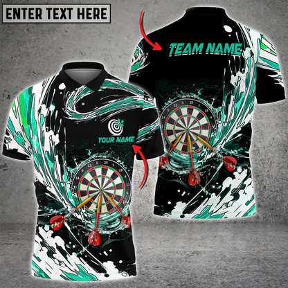 Breath of Water Personalized Darts Button Polo