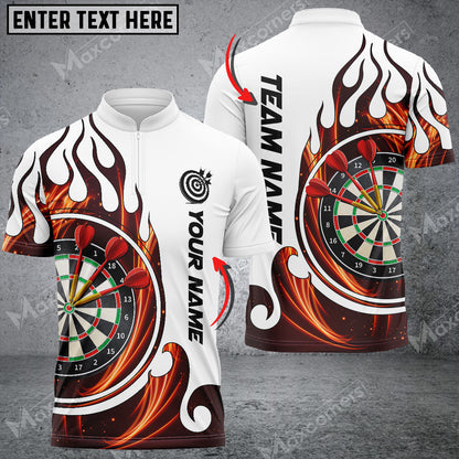 Fire Blaster Personalized Darts Button Polo