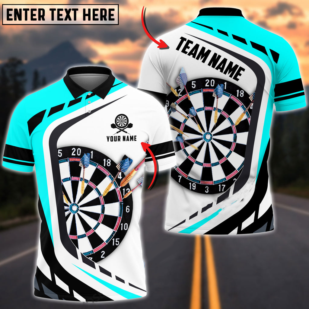 Dartboard Personalized Darts Button Polo — Design 05