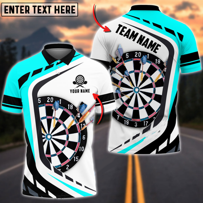 Dartboard Personalized Darts Button Polo — Design 05