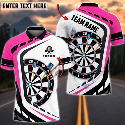 Dartboard Personalized Darts Button Polo — Design 05