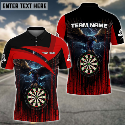 Thunder Eagle Personalized Darts Button Polo