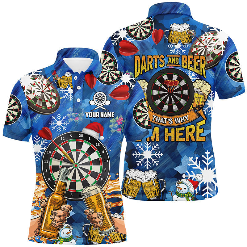 And Beer Men Personalized Darts Button Polo