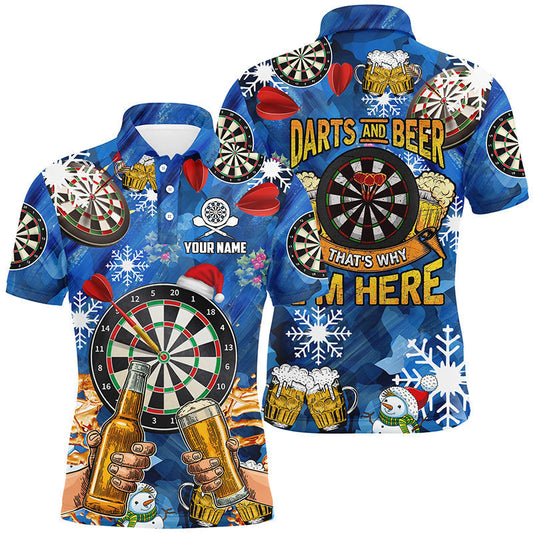 And Beer Men Personalized Darts Button Polo