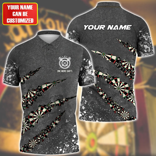 One More for Player Personalized Darts Button Polo