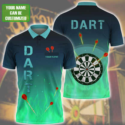 Game Fire Multi Color Player Player Personalized Darts Button Polo