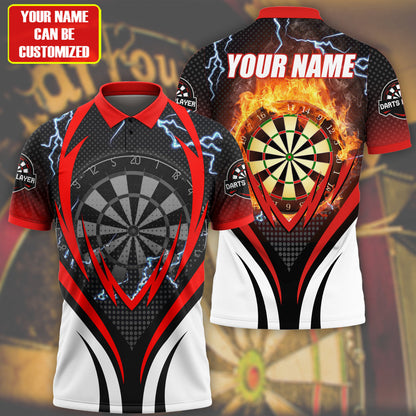 For Teams Multicolor Personalized Darts Button Polo