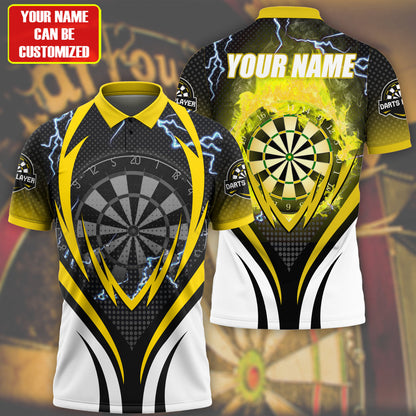 For Teams Personalized Darts Button Polo