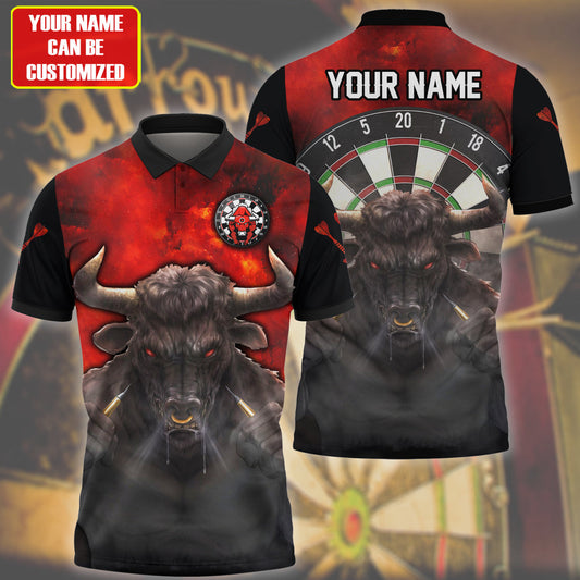 Buffalo Red Personalized Darts Button Polo
