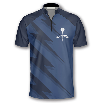 Blue Lightning and Personalized Darts Button Polo