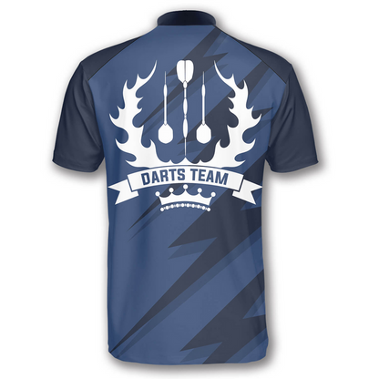 Blue Lightning and Personalized Darts Button Polo