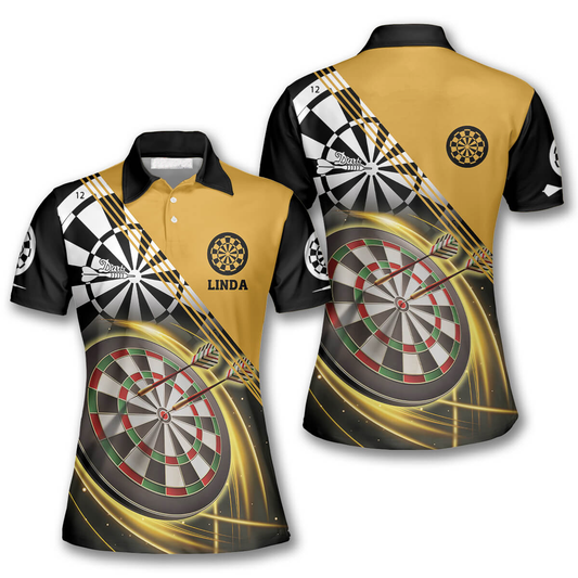 In Heart Personalized Darts Button Polo