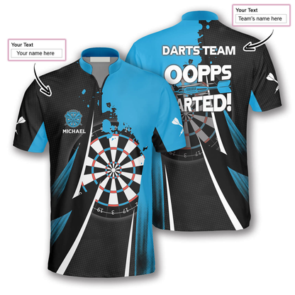 Oopps I Darted and Personalized Darts Button Polo