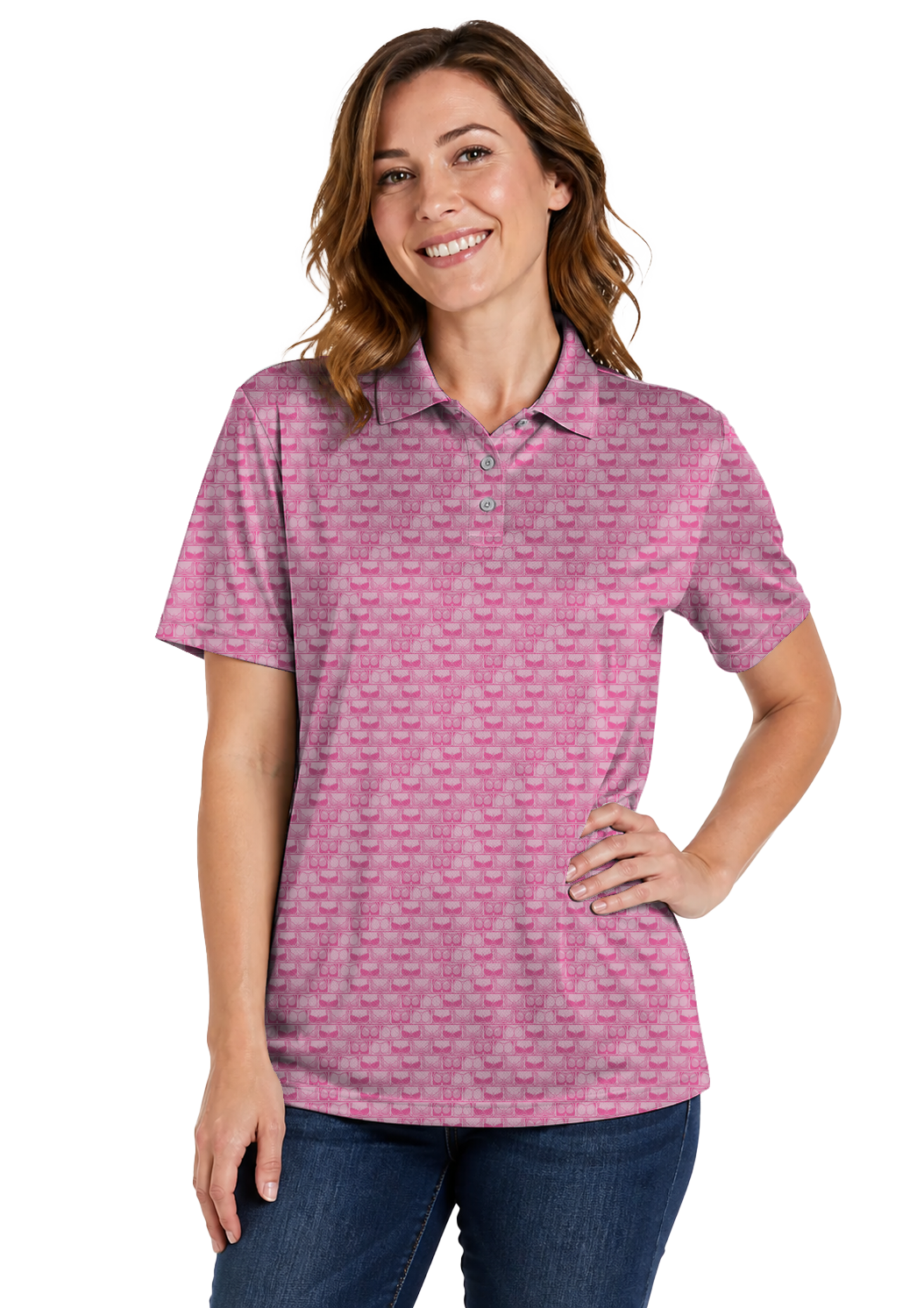 Lowrise Highleg Double Take Golf Polo Shirt 13 – female front
