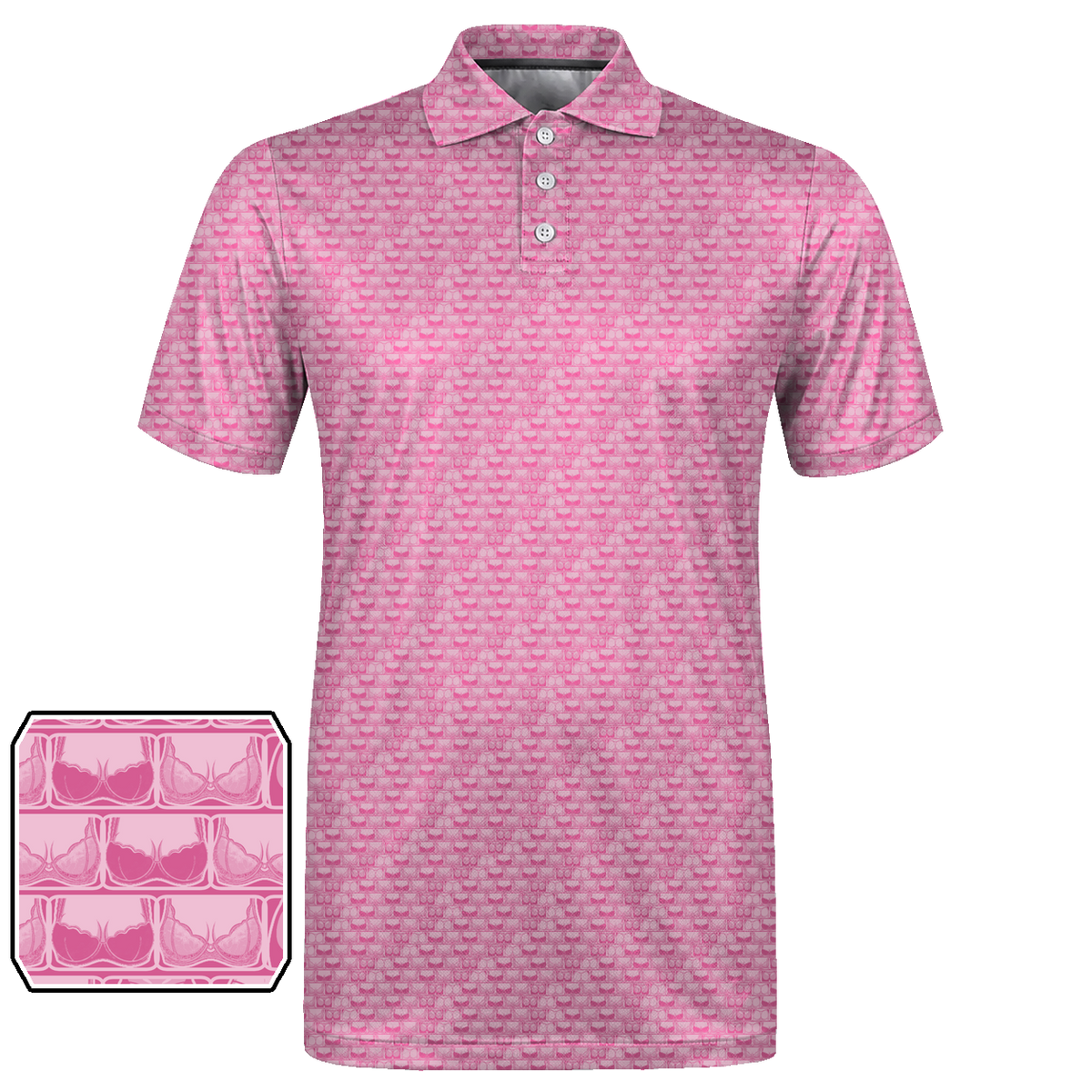 Lowrise Highleg Double Take Golf Polo Shirt 13 – flat front