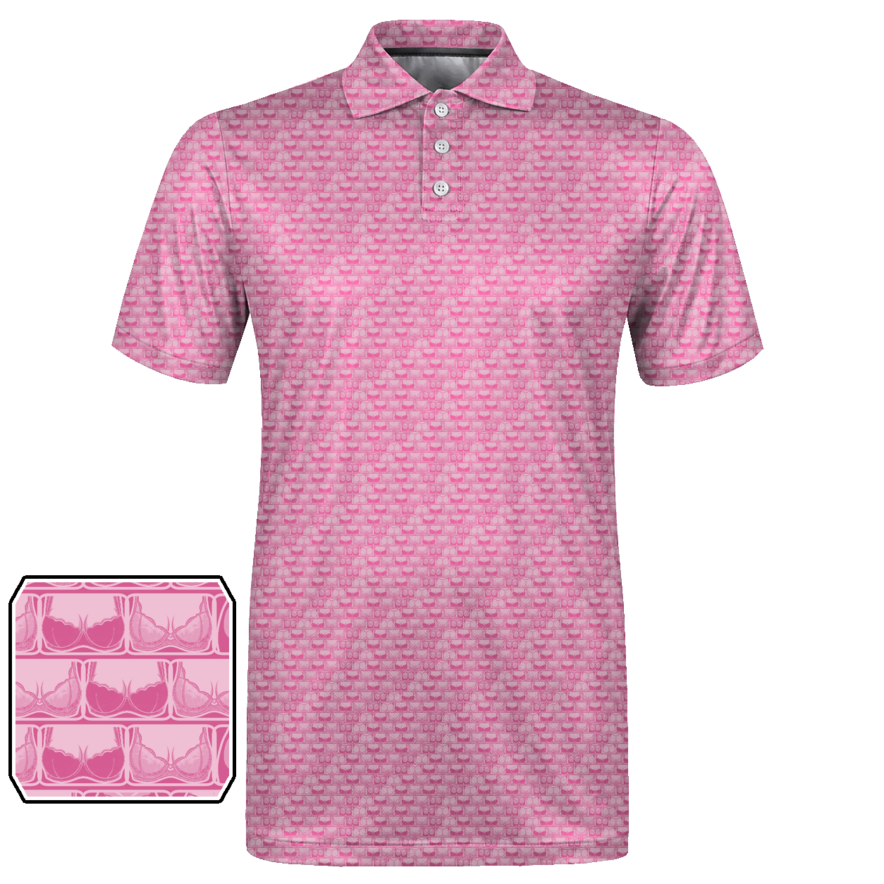 Lowrise Highleg Double Take Golf Polo Shirt 13 – flat front