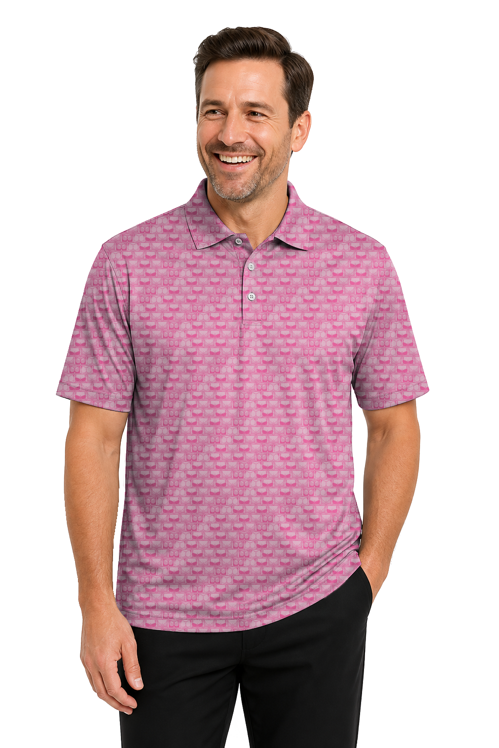 Lowrise Highleg Double Take Golf Polo Shirt 13 – male front