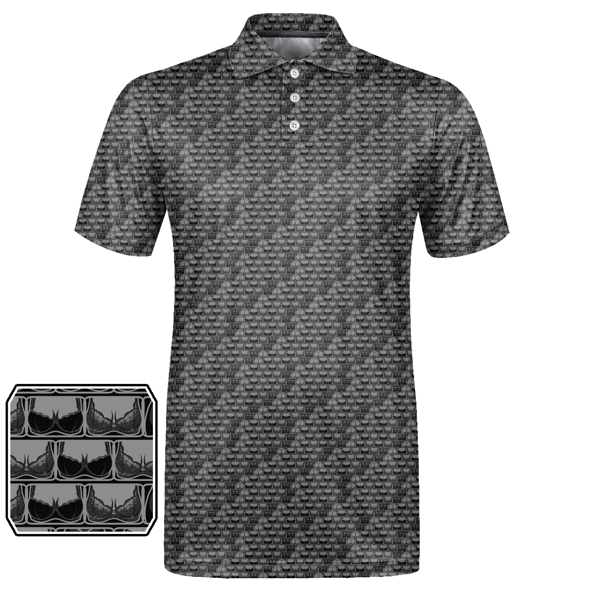 Lowrise Highleg Double Take Golf Polo Shirt 14 – flat front