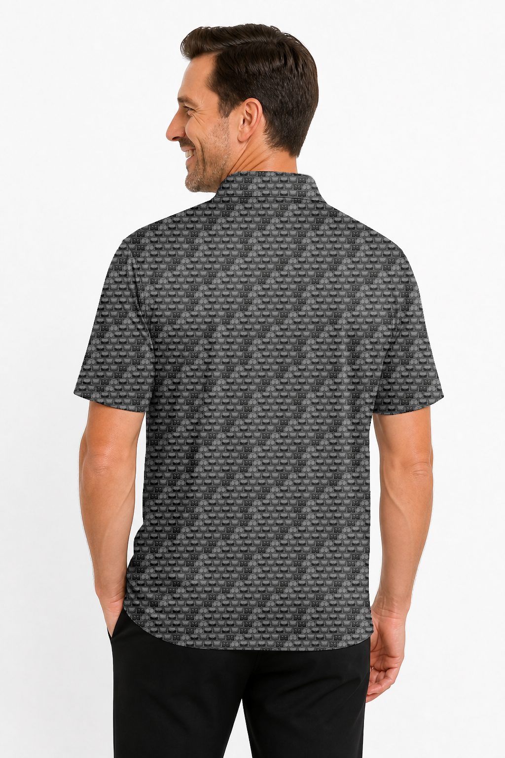 Lowrise Highleg Double Take Golf Polo Shirt 14 – male back