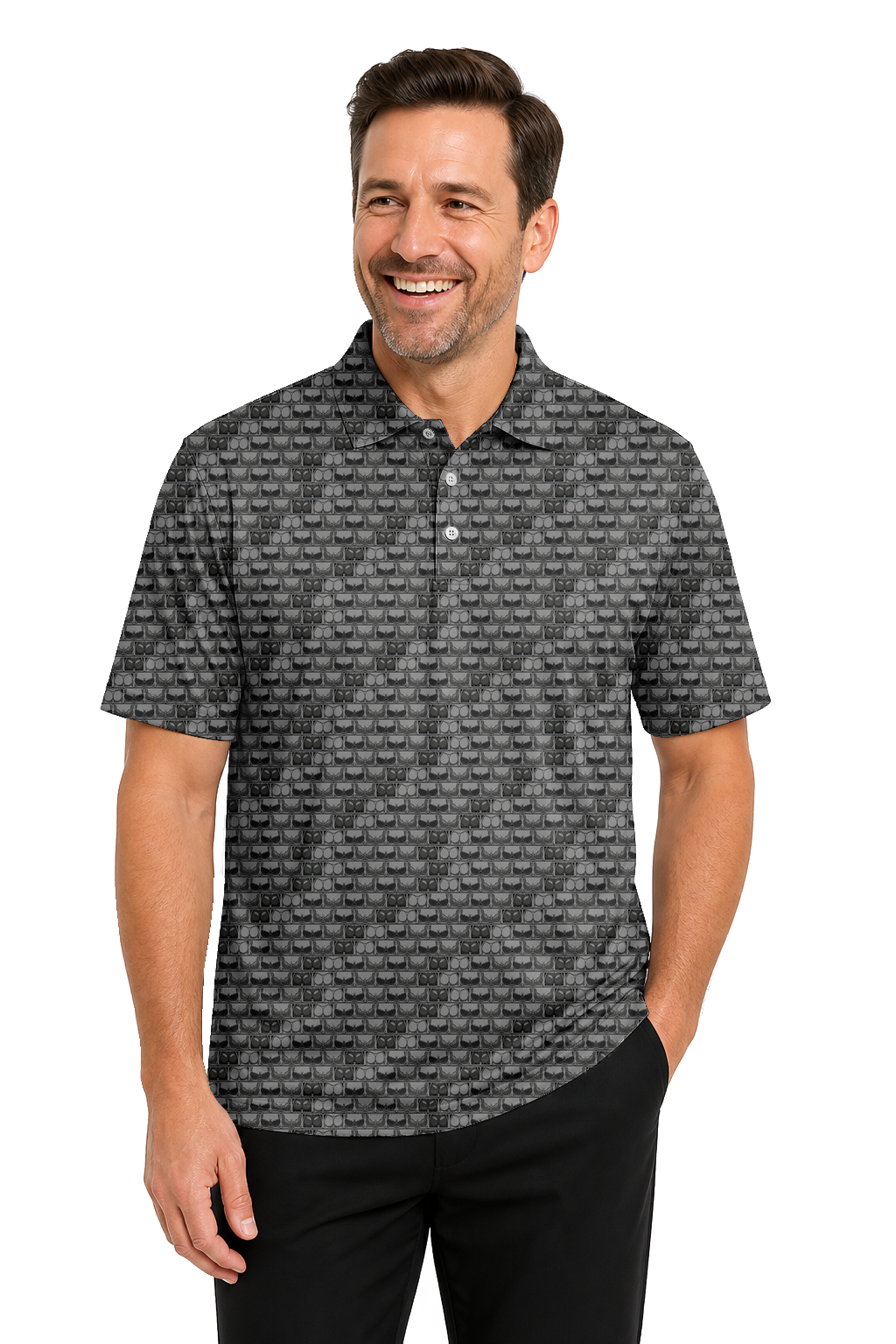 Lowrise Highleg Double Take Golf Polo Shirt 14 – male front