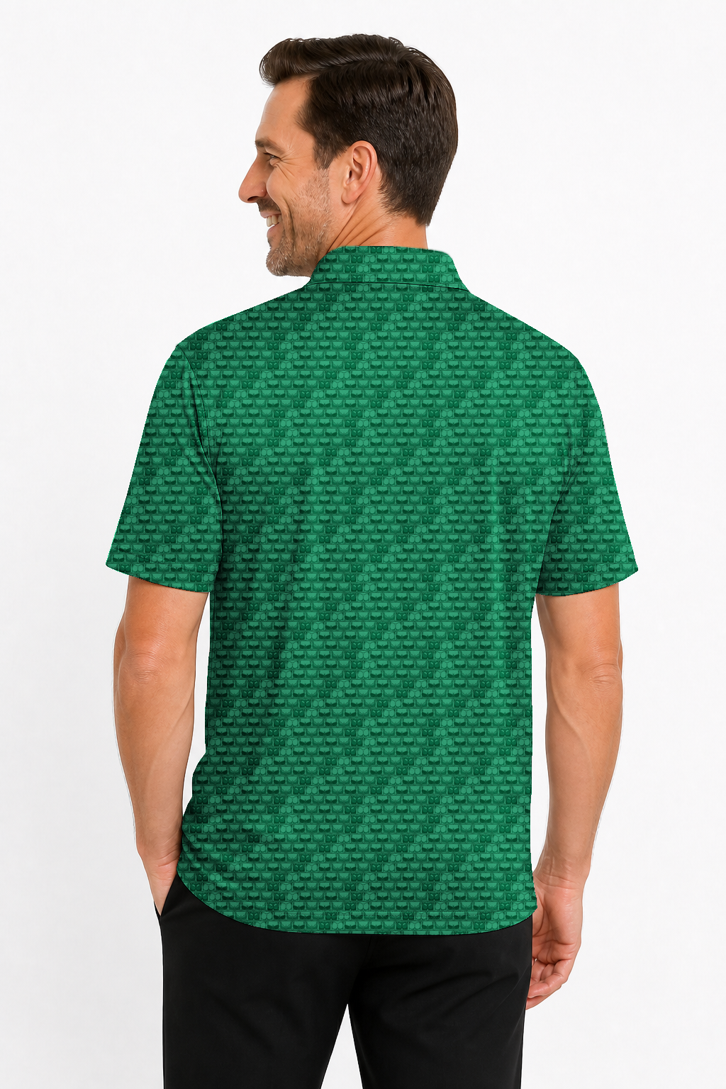 Lowrise Highleg Double Take Golf Polo Shirt 03 – male back