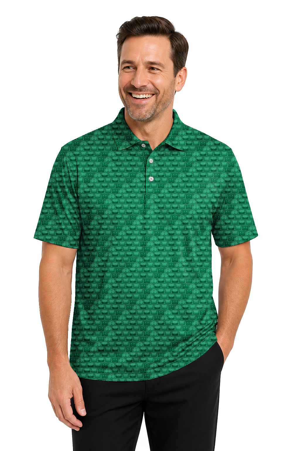 Lowrise Highleg Double Take Golf Polo Shirt 03 – male front