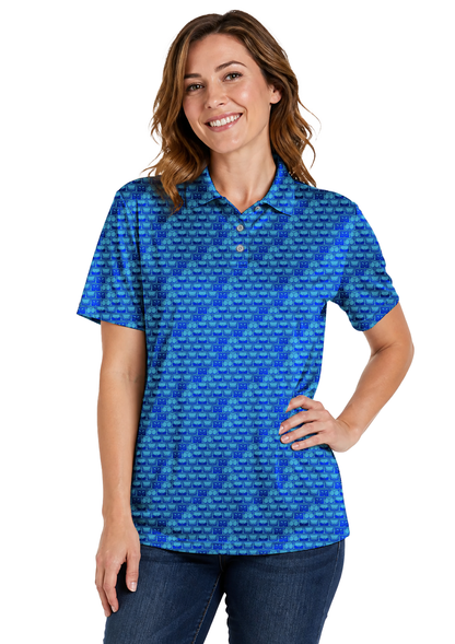 Lowrise Highleg Double Take Golf Polo Shirt 05 – female front
