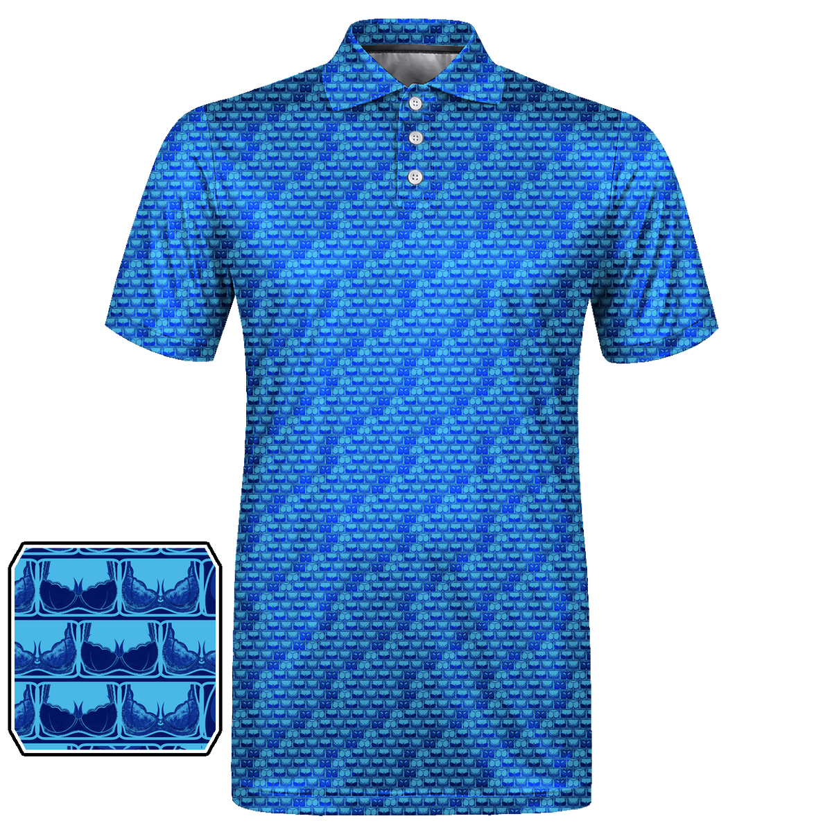 Lowrise Highleg Double Take Golf Polo Shirt 05 – flat front